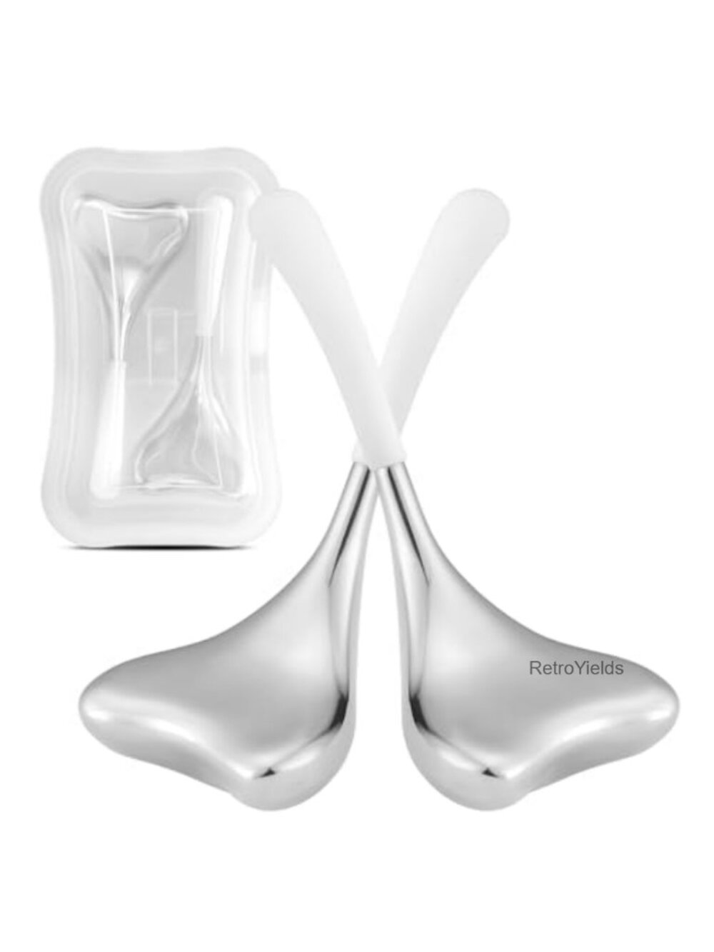 Cryo Sticks for Face Gua Sha Massage 2-in-1 Stainless Steel Ice Globes